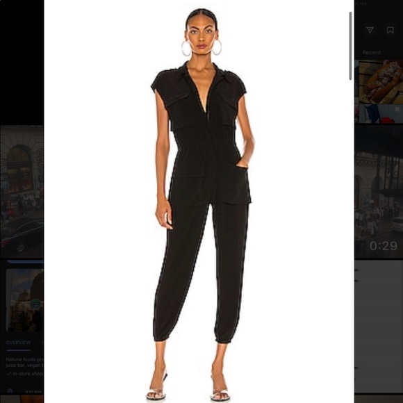 Norma Kamali sleeveless cargo jumpsuit size XS - Picture 1 of 8